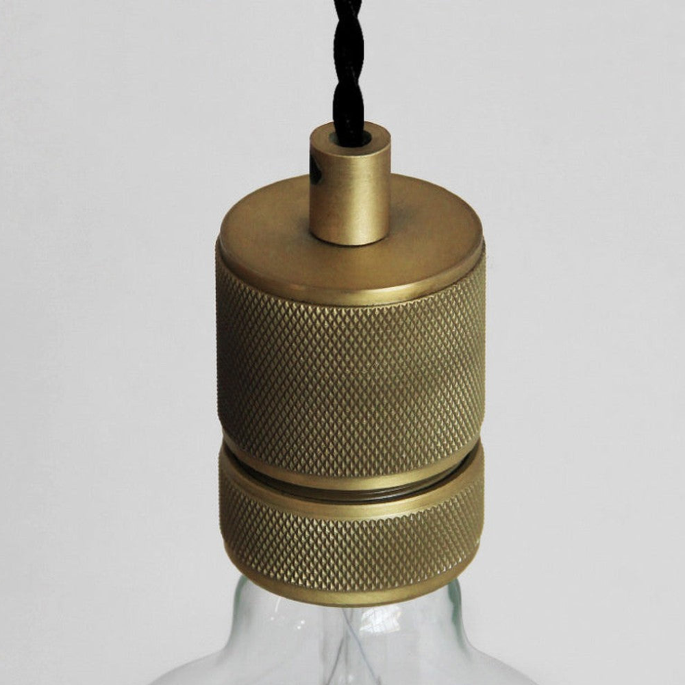 Architectural Circular Wall Light Bracket - Minimalist Industrial Braided Cord Lamp