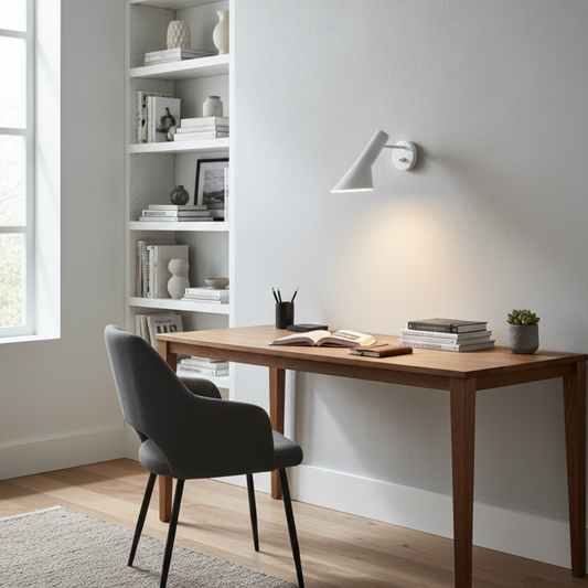 Modern Tapered Metal Wall Sconce - Nordic Asymmetrical Task Light
