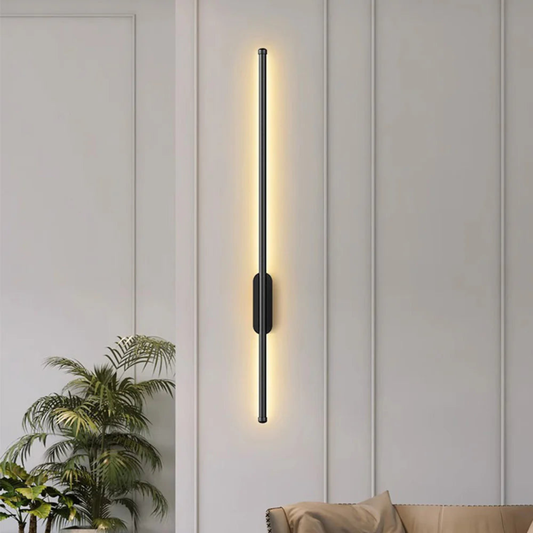 Modern Minimalist Linear LED Wall Sconce - Slim Vertical Wall Lamp