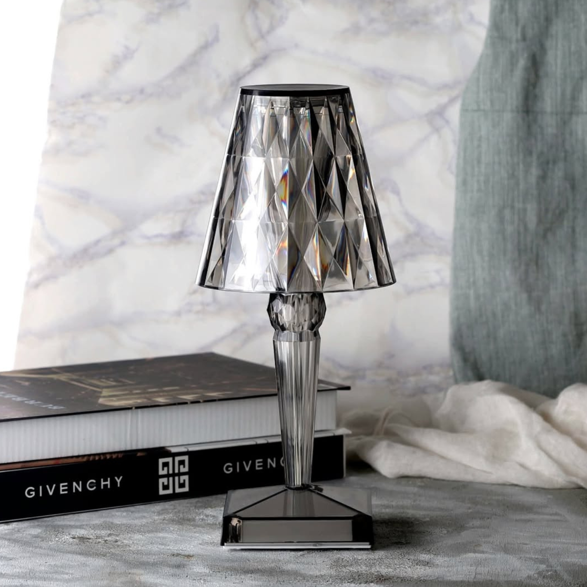 Rechargeable Cordless Crystal LED Lamp