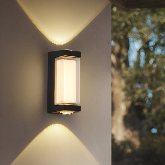Outdoor Led Porch Lights with Integrated LED and Frosted Acrylic Lens