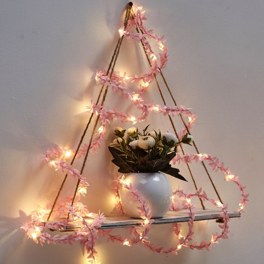 Willow Leaf Fairy Lights - Artificial Vine LED String Garland