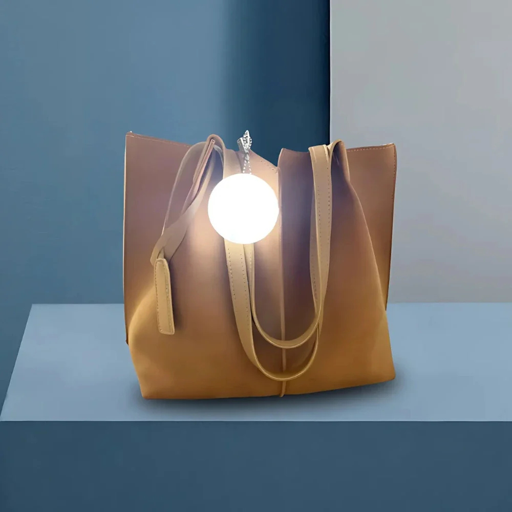 Glow Bag Charm LED Light - Portable Purse Keychain & Night Finder