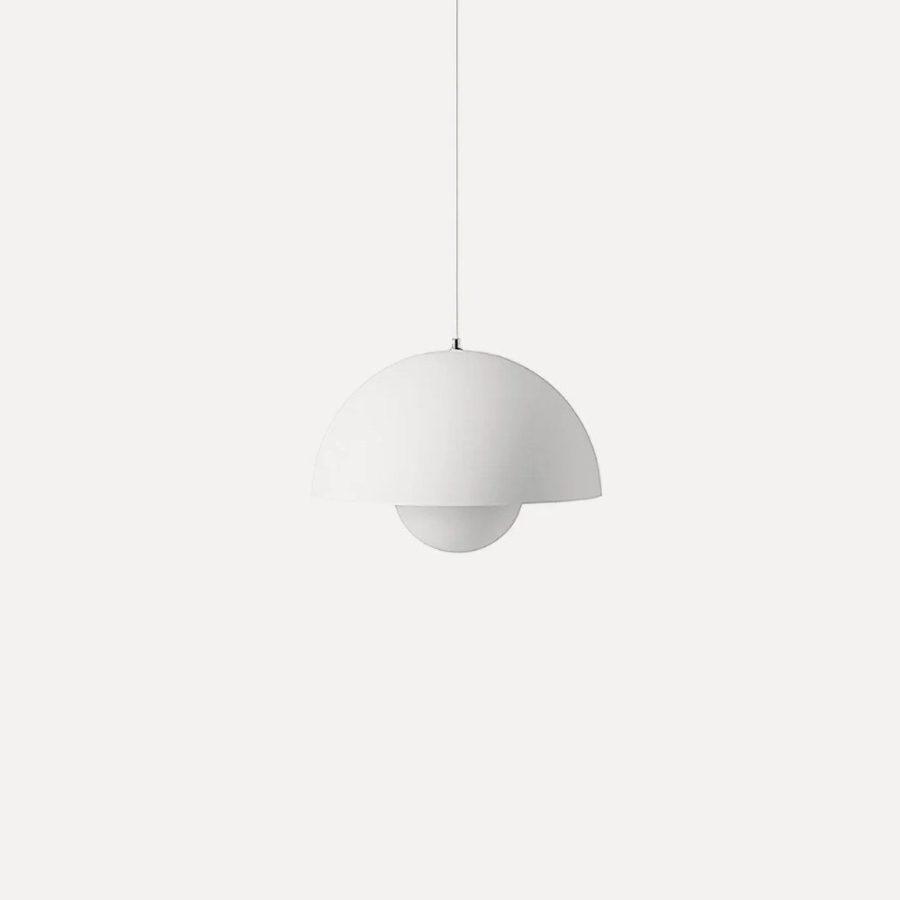 Pendant Light with Nested Dome Metal Shades - Mid Century Modern Retro