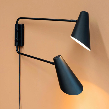 Architectural Matte Metal Wall Sconce - Minimalist Directional Wall Light