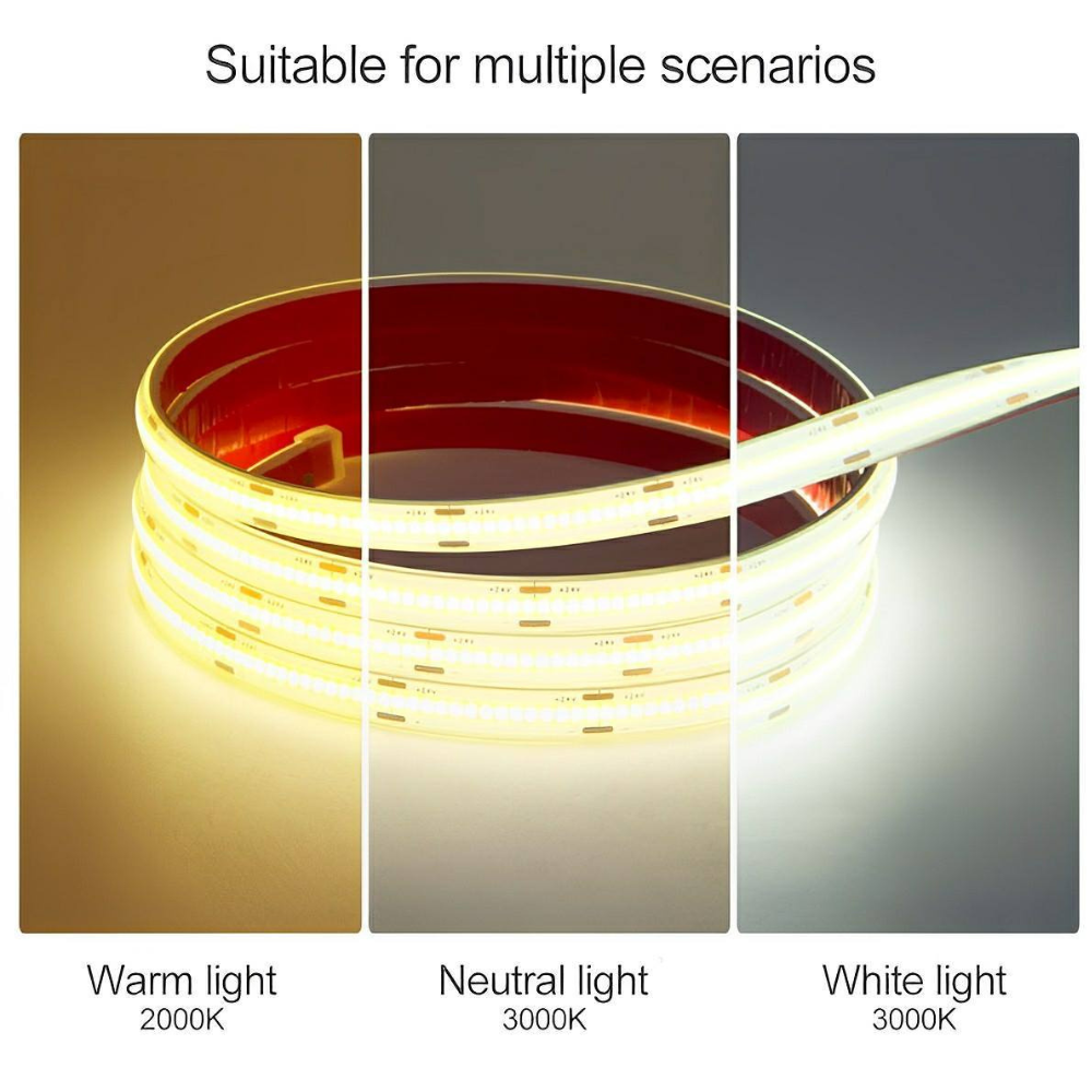 COB LED Strip for Outdoor Stairs and Landscape - Modern Hardscape Light
