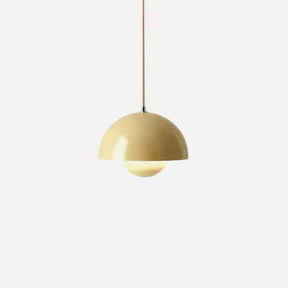 Pendant Light with Nested Dome Metal Shades - Mid Century Modern Retro