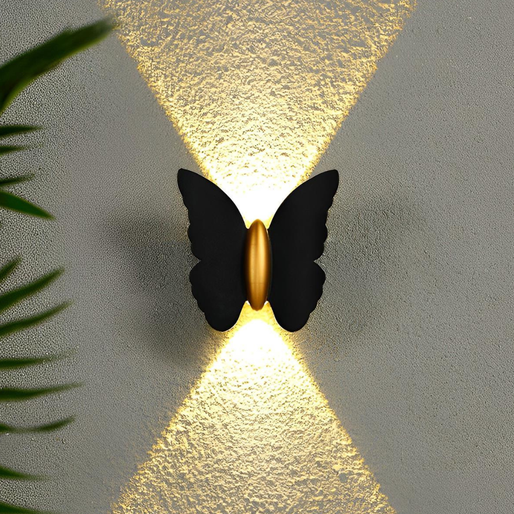 Permanent Outdoor House Lights with Nature-Inspired Silhouettes - Modern Sconce