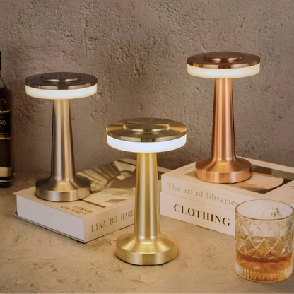 Cordless LED Disc Touch Lamp