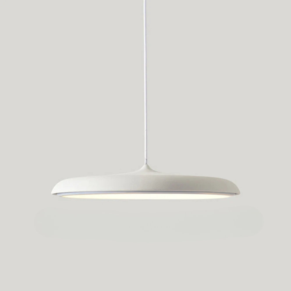 Saucer Ceiling Hanging Lamp with Metal Disc - Minimalist Nordic Decor