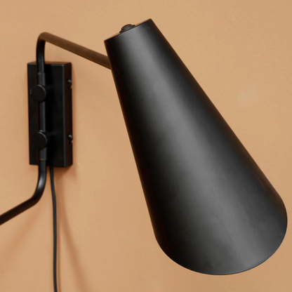 Architectural Matte Metal Wall Sconce - Minimalist Directional Wall Light