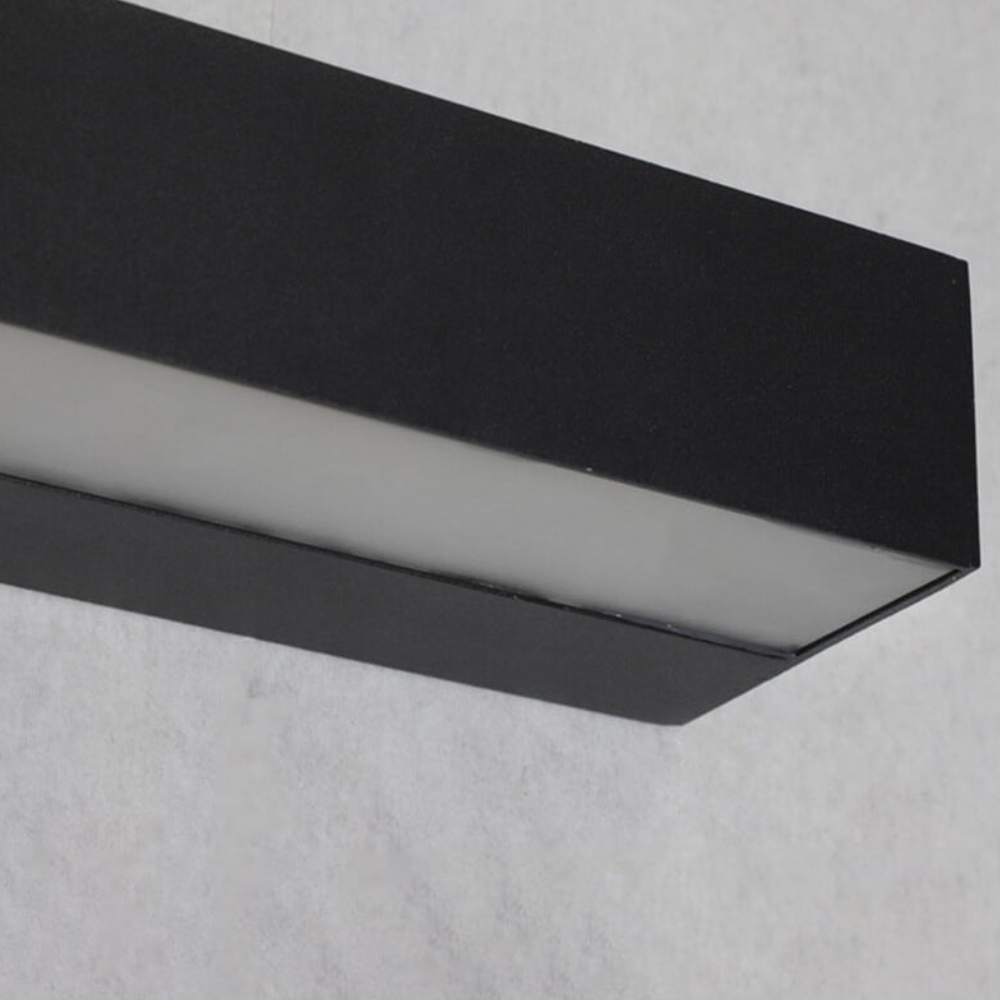Outdoor LED Porch Lights with Frosted Acrylic Shade and Aluminum Body - Modern Sconce