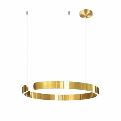 LED Ceiling Fixture with Adjustable Cable - Contemporary Ring Design