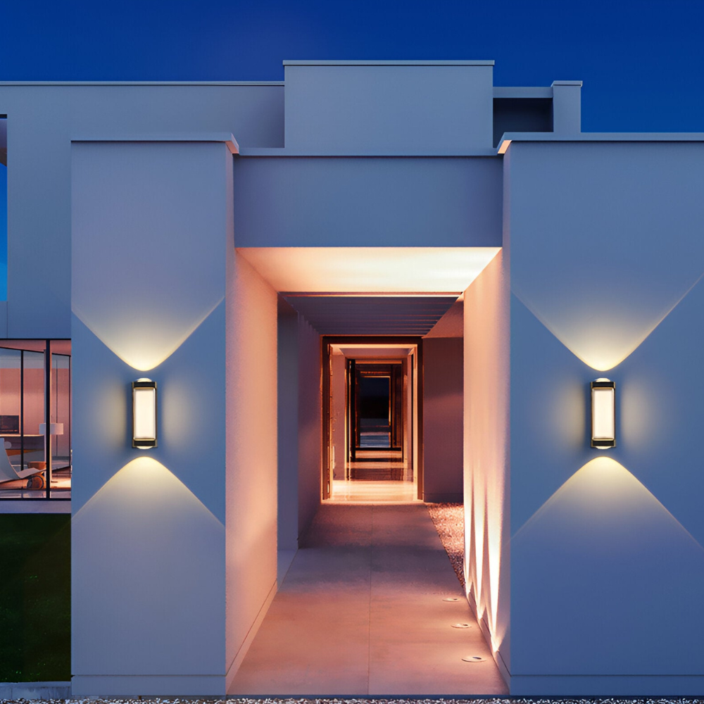 Outdoor Led Porch Lights with Integrated LED and Frosted Acrylic Lens