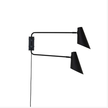 Architectural Matte Metal Wall Sconce - Minimalist Directional Wall Light