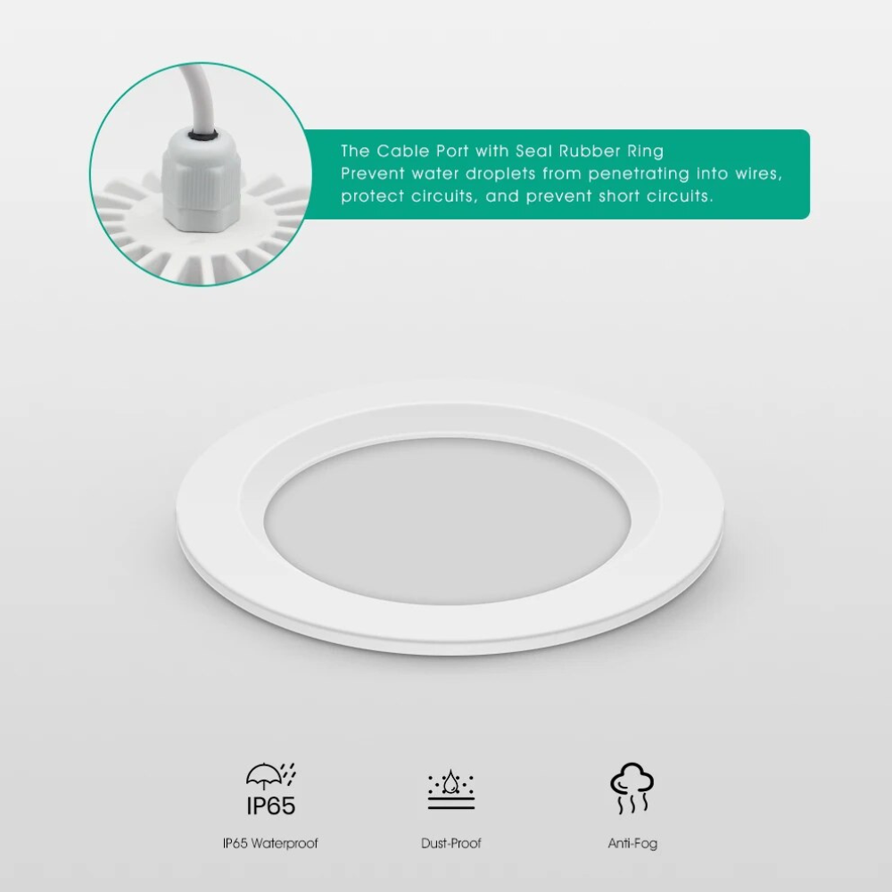 LED Recessed Lighting with 120 Degree Wide Beam for Kitchen and Bath