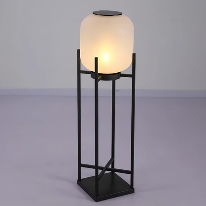 Floor Lamp with Integrated LED Weather Resistant Base and Remote Control Dimming