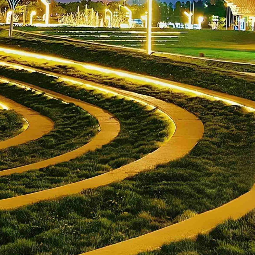 COB LED Strip for Outdoor Stairs and Landscape - Modern Hardscape Light