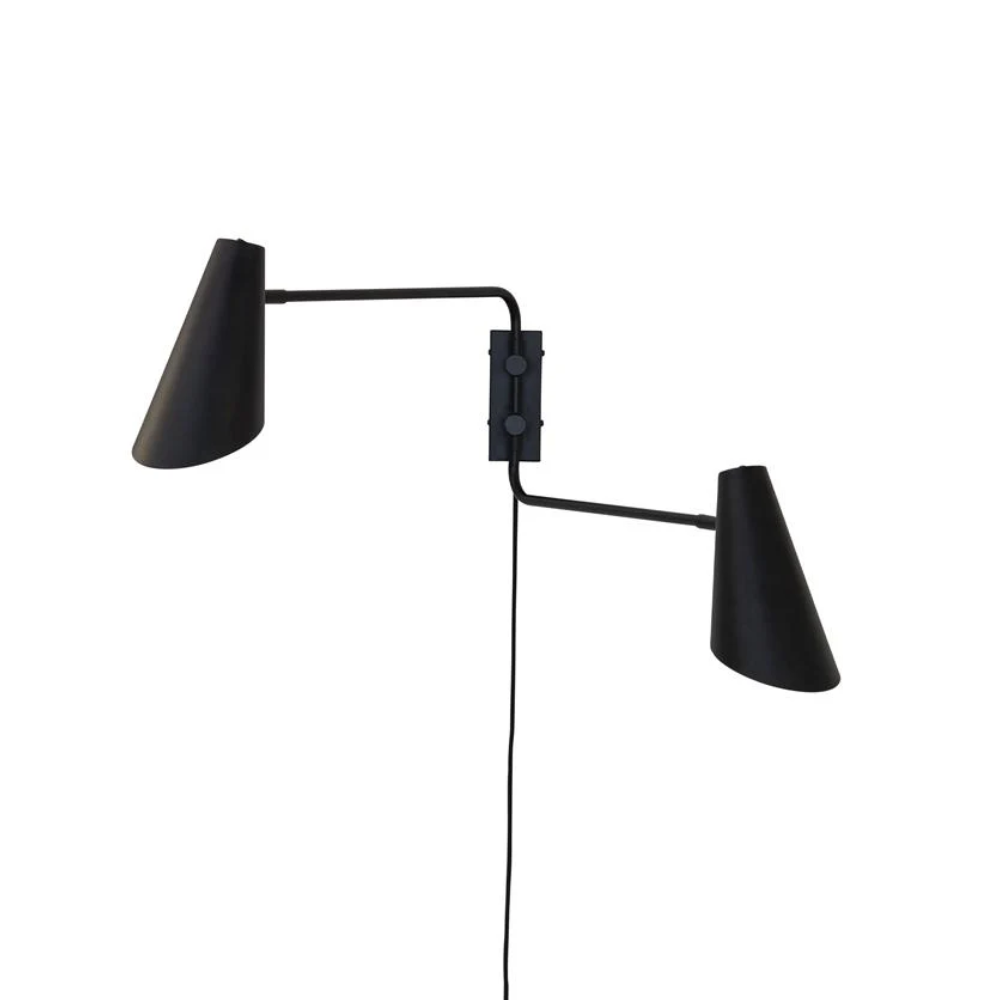 Architectural Matte Metal Wall Sconce - Minimalist Directional Wall Light