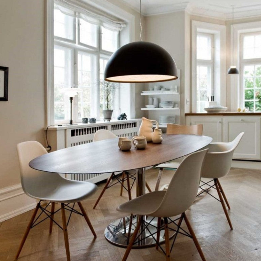Modern Floral Relief Dome Pendant Light - Sculptural Garden Interior Pendant Lights