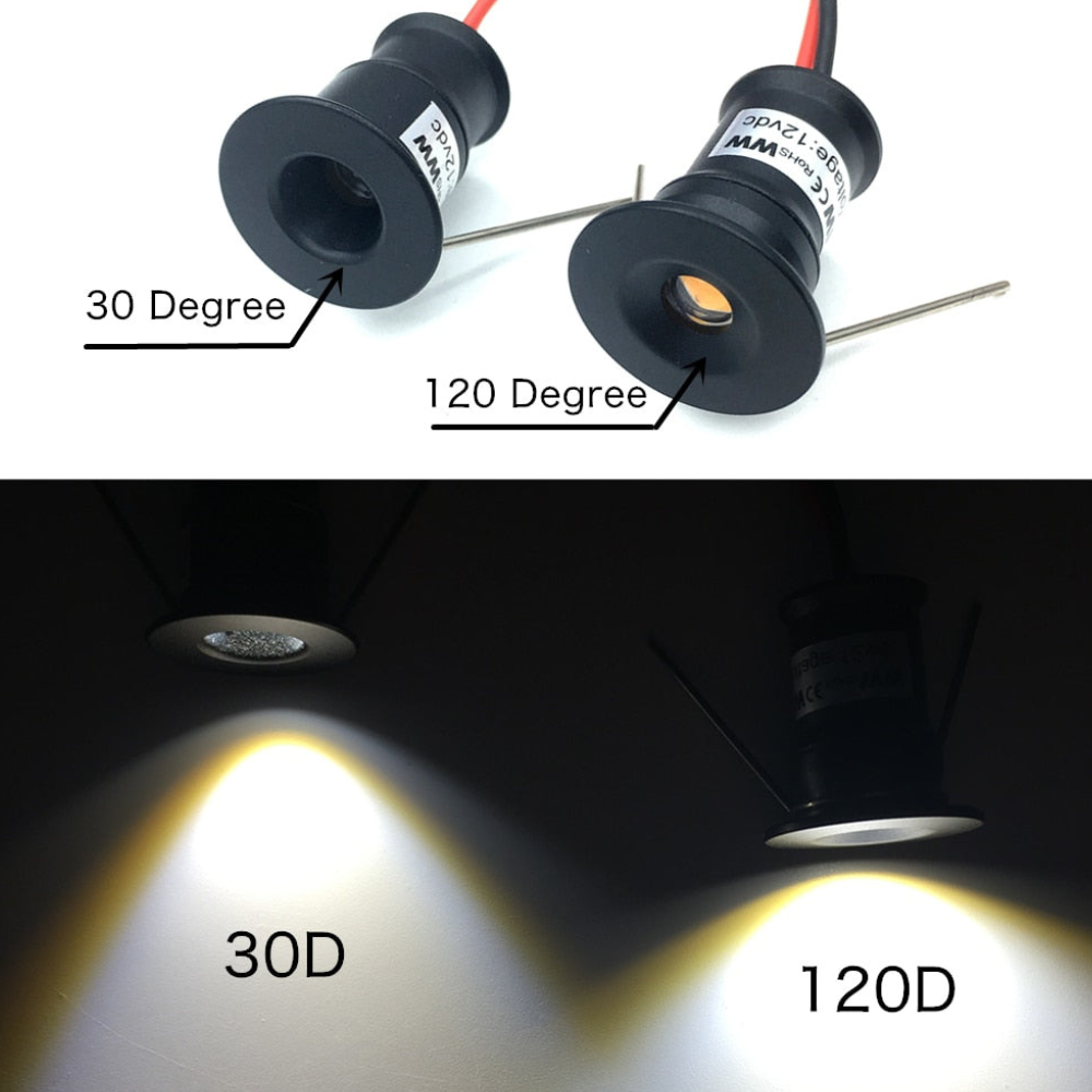 LED Downlights for Cabinets & Stairs – Focused Beam Accent Lighting Pack of 10