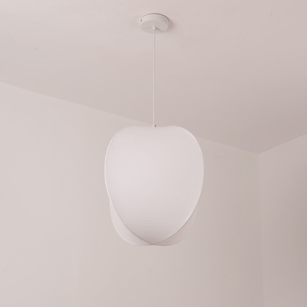 Modern Wabi-Sabi Fiber Pendant Light - Minimalist Cloud-Inspired Hanging Lamp