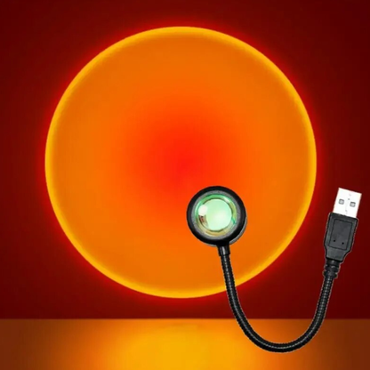 LED Sunset Lamp with 13 Color Modes - Portable Photography Modern