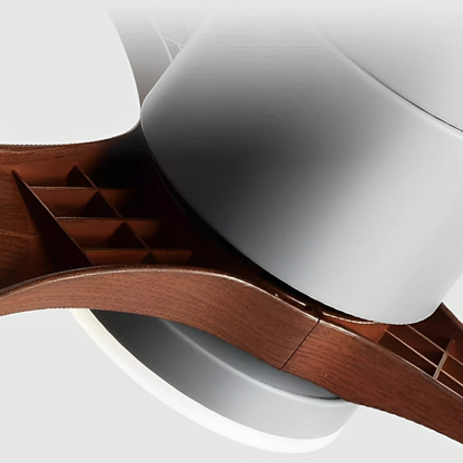 LED Ceiling Fan with Low Profile Design and Reversible DC Motor - Nordic Style