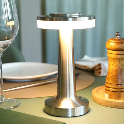 Cordless LED Disc Touch Lamp