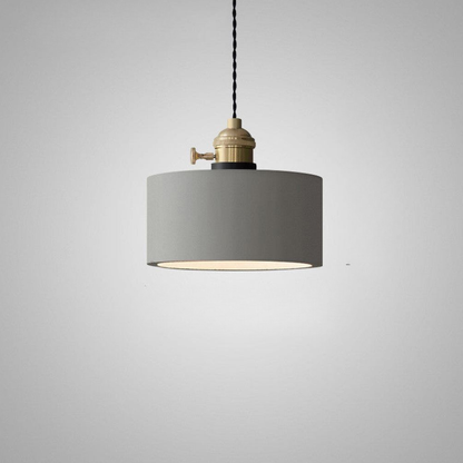 Modern Concrete Geometric Pendant Light - Industrial Cement Silhouette Hanging Lamp