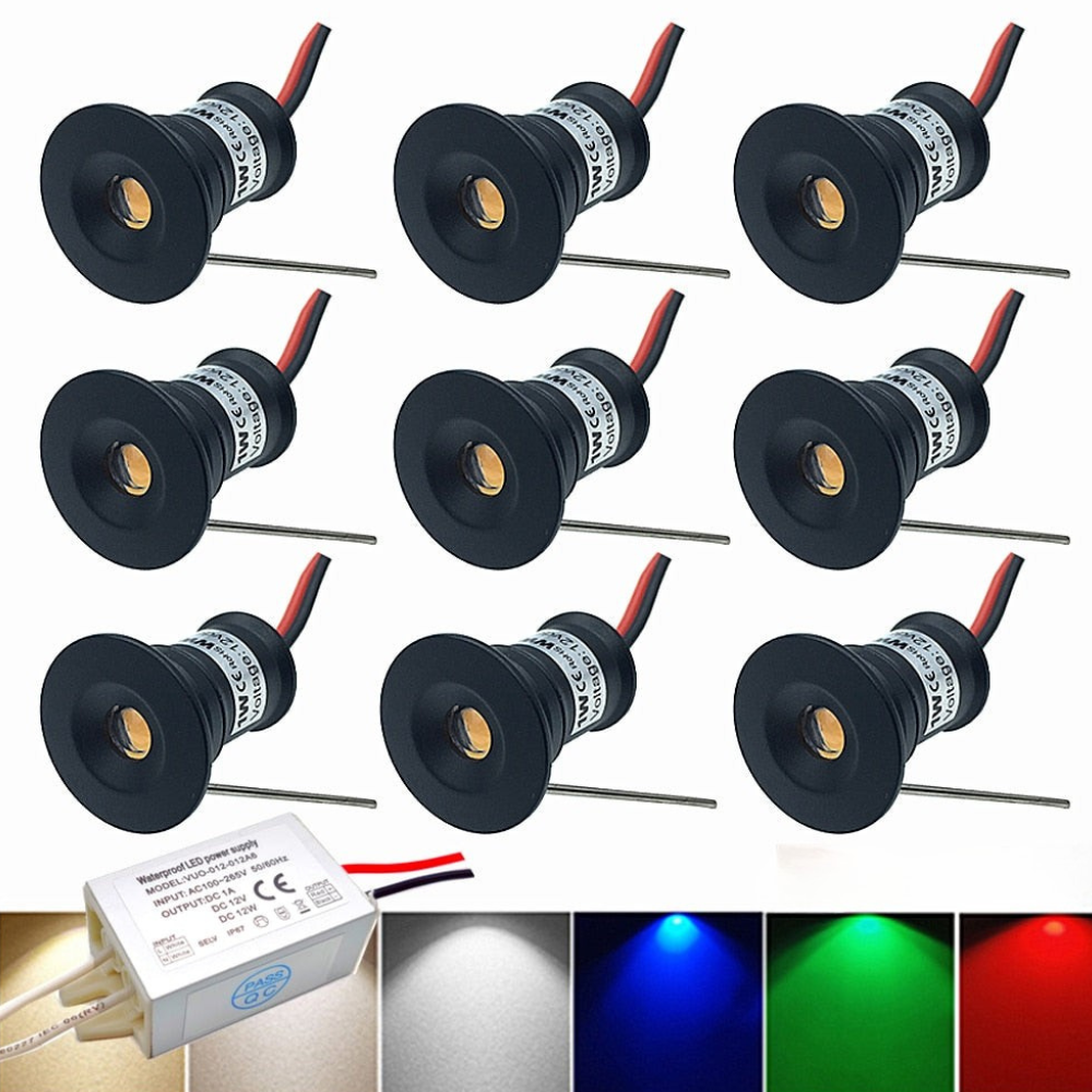 LED Downlights for Cabinets & Stairs – Focused Beam Accent Lighting Pack of 10
