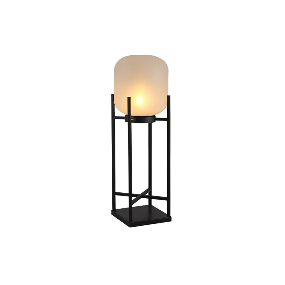 Floor Lamp with Integrated LED Weather Resistant Base and Remote Control Dimming