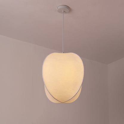 Modern Wabi-Sabi Fiber Pendant Light - Minimalist Cloud-Inspired Hanging Lamp