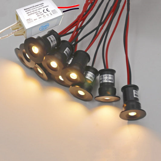 LED Downlights for Cabinets & Stairs – Focused Beam Accent Lighting Pack of 10