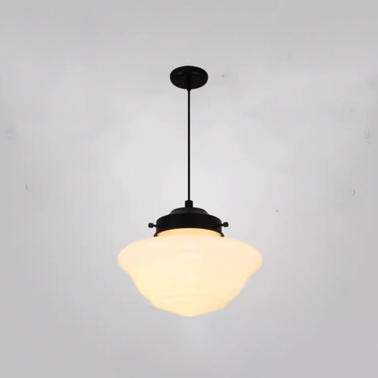 Architectural Frosted Glass Pendant Series — Minimalist Matte White Sconce
