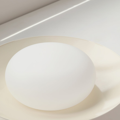 Low-Profile Acrylic Disk Ceiling Lamp - Architectural Cream LED Sconce