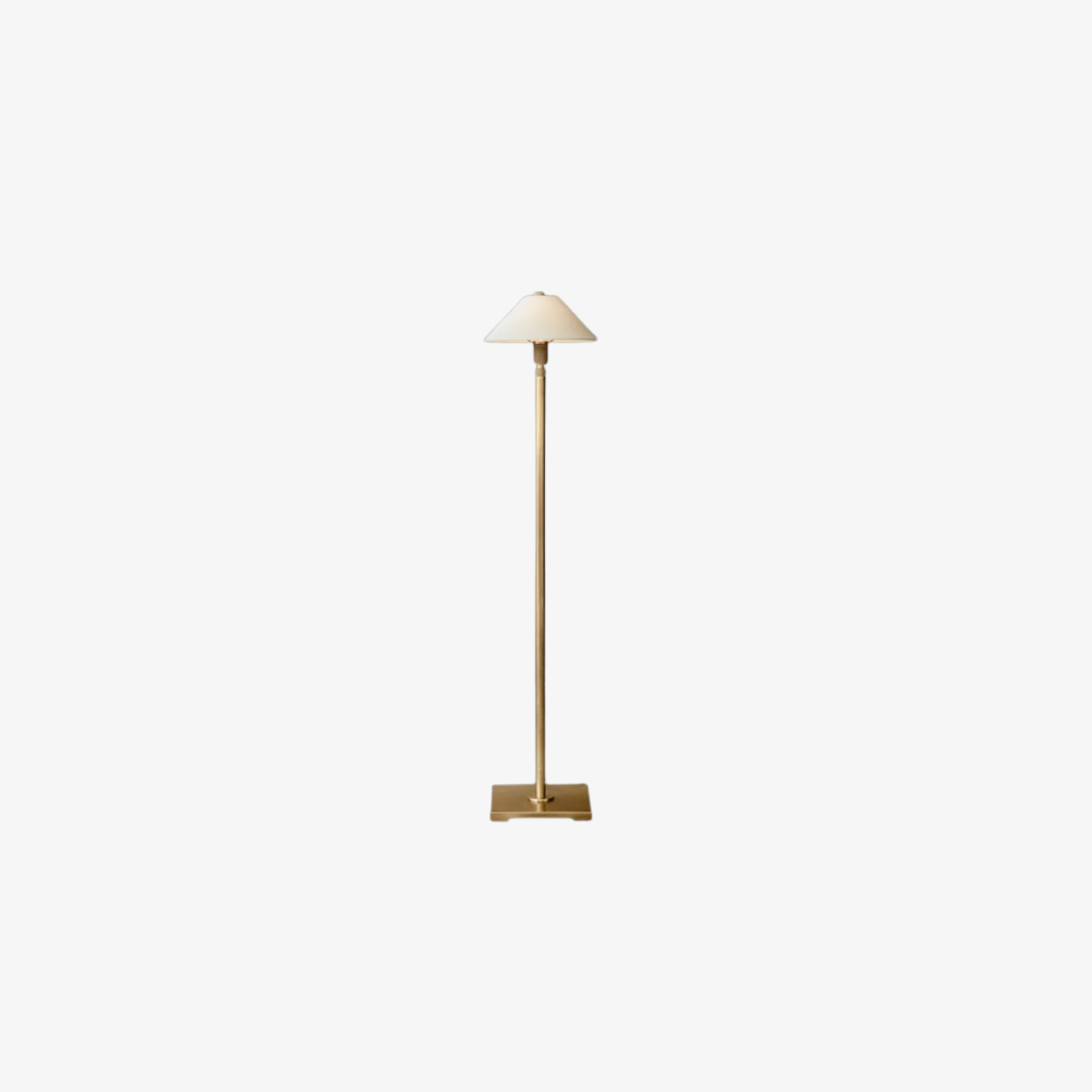 Adjustable floor lamp with Telescoping Steel Frame - Industrial Minimalist
