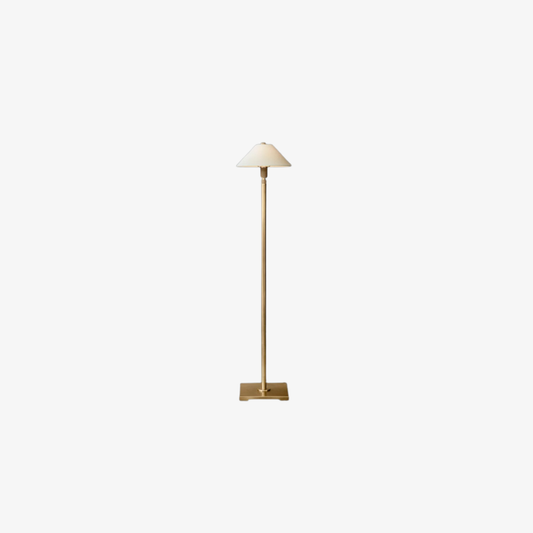 Adjustable floor lamp with Telescoping Steel Frame - Industrial Minimalist