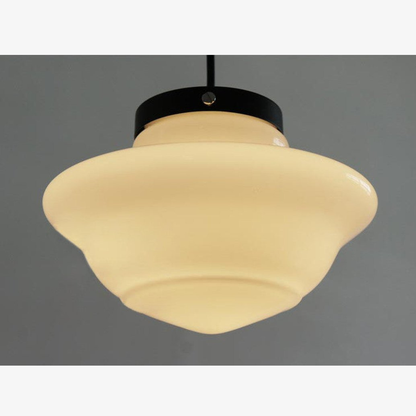 Architectural Frosted Glass Pendant Series — Minimalist Matte White Sconce