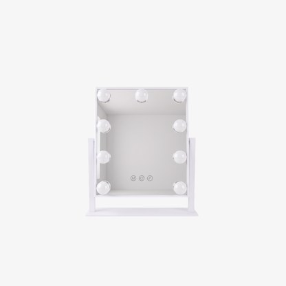 Hollywood style vanity mirror with 9 LED Bulbs and Metal Frame - Modern