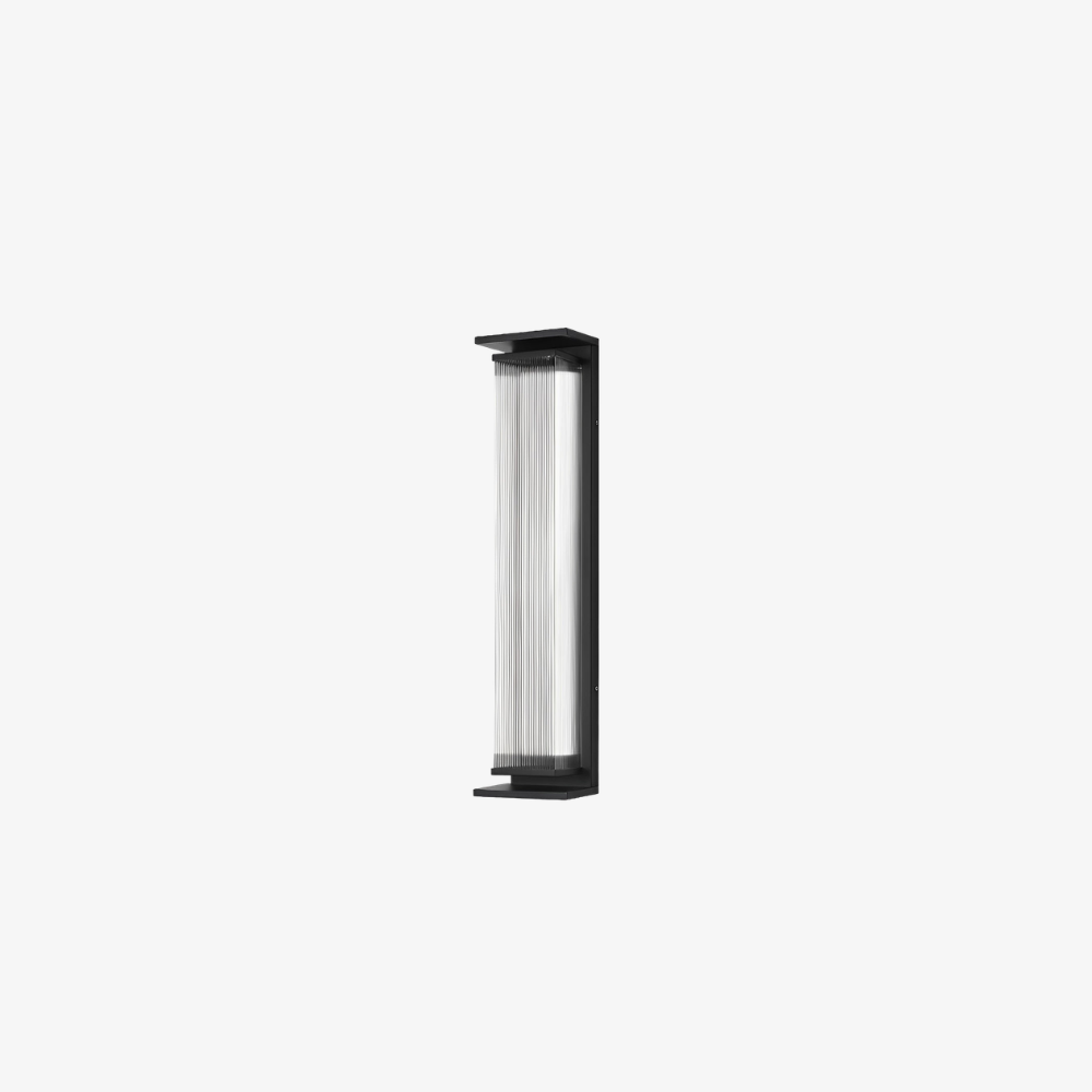 Entryway light fixtures with Vertical Stainless Steel Frame - Industrial Modern
