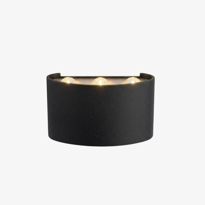 Modern Indoor - Outdoor Multi-Beam Up and Down Wall Sconce – Scalloped Fan Light Effect