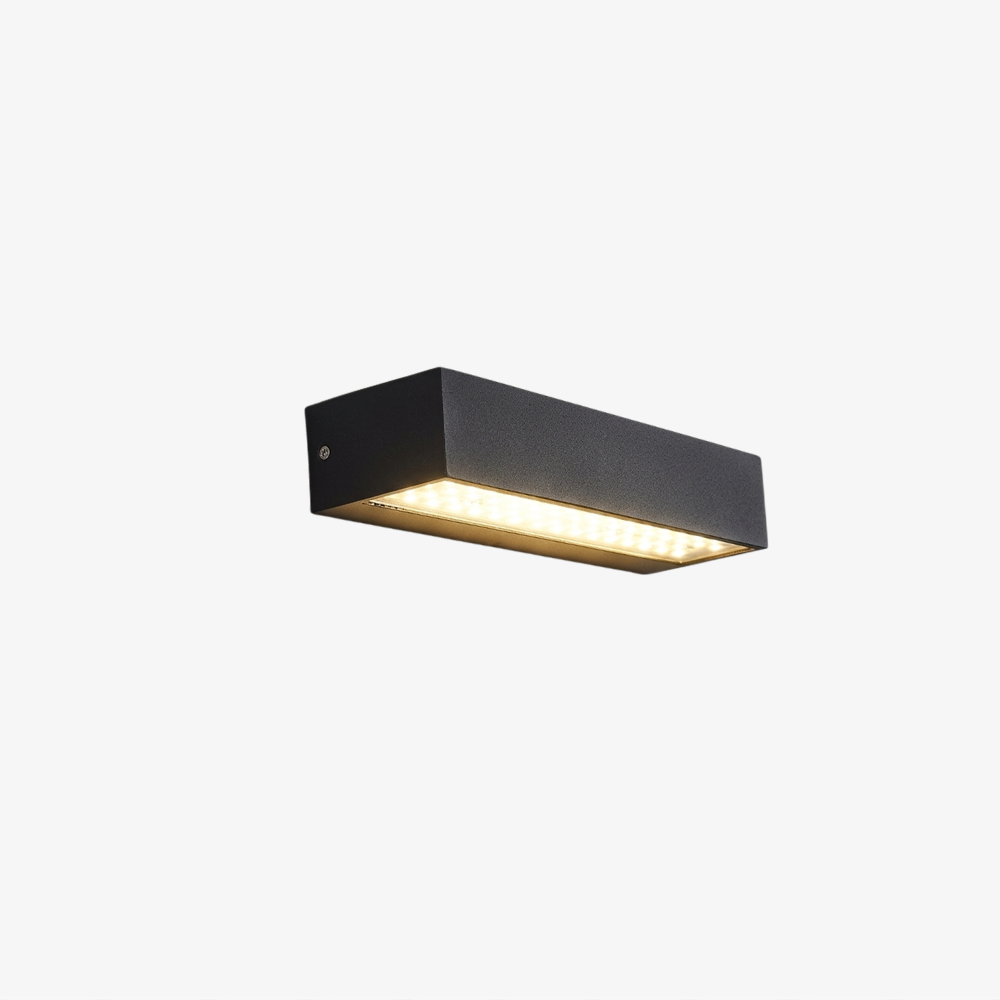Outdoor LED Porch Lights with Frosted Acrylic Shade and Aluminum Body - Modern Sconce