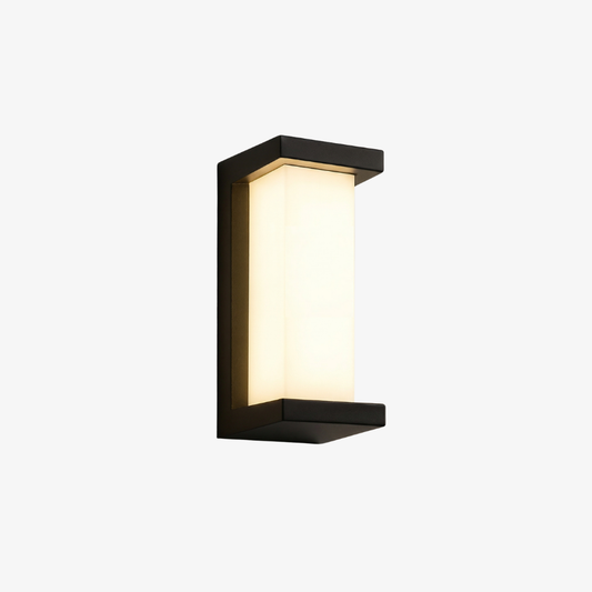 Modern Motion Sensor Outdoor Wall Light - Architectural Weather Resistant Wall Sconce