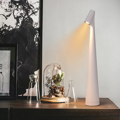 Modern Minimalist Nordic Cone Table Lamp - Tapered LED Desk Nightlight