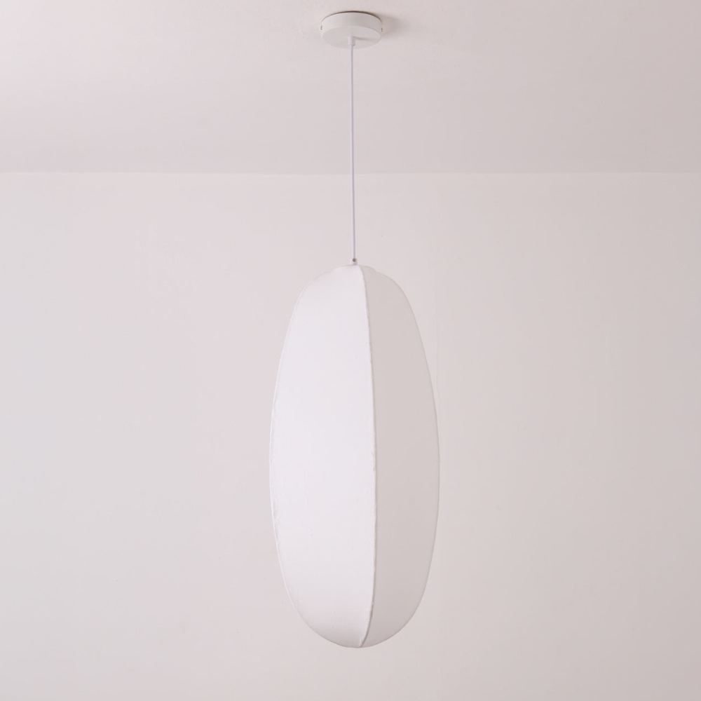 Modern Wabi-Sabi Fiber Pendant Light - Minimalist Cloud-Inspired Hanging Lamp