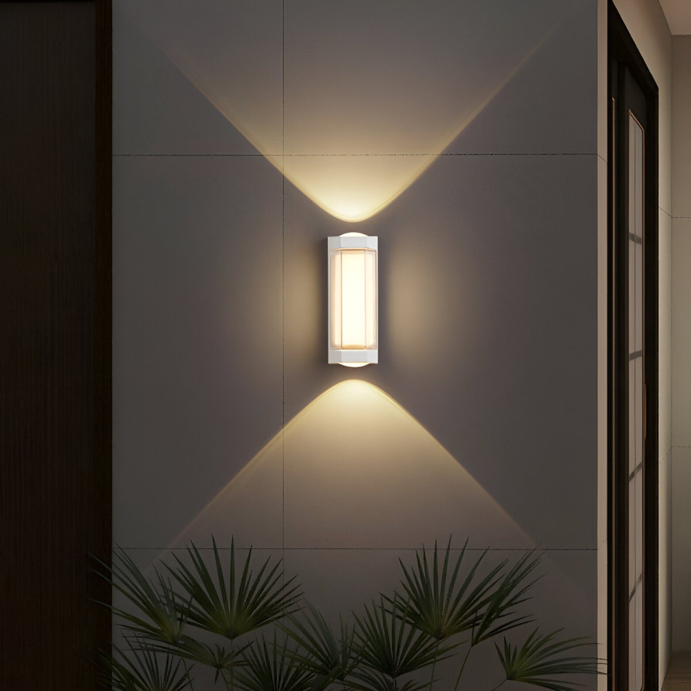 Outdoor Led Porch Lights with Integrated LED and Frosted Acrylic Lens