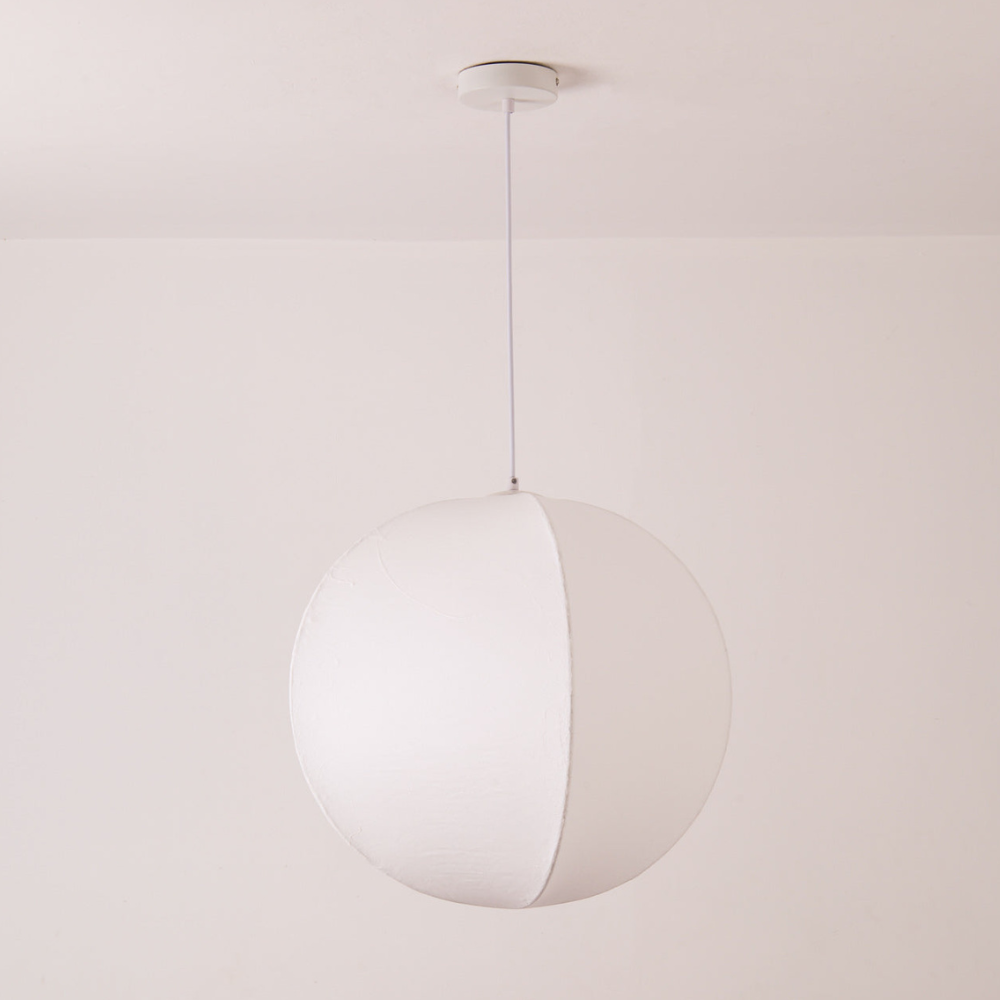 Modern Wabi-Sabi Fiber Pendant Light - Minimalist Cloud-Inspired Hanging Lamp
