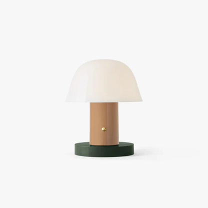 LED Table Lamp with USB Port and Touch Dimmer - Mid Century Danish Style