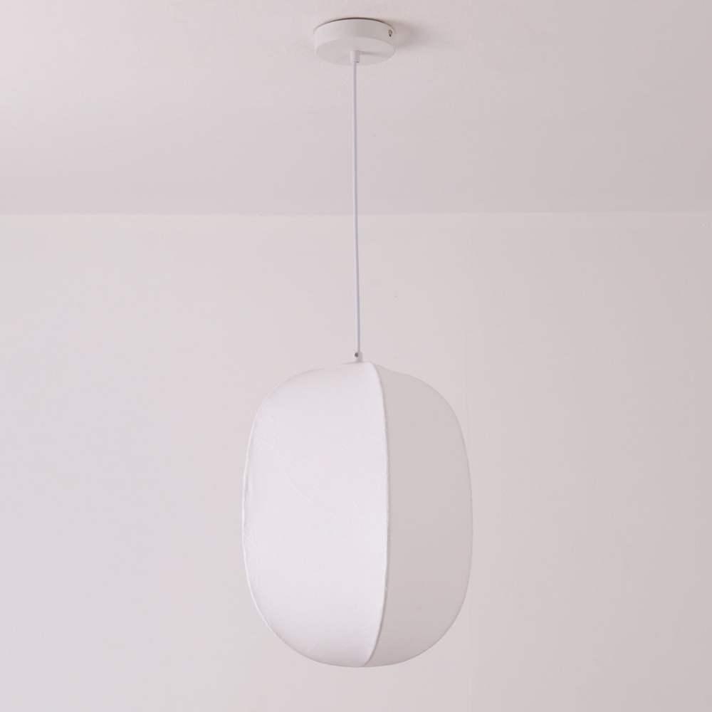 Modern Wabi-Sabi Fiber Pendant Light - Minimalist Cloud-Inspired Hanging Lamp